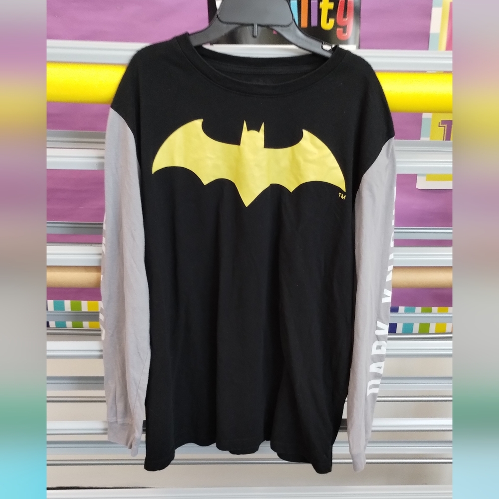 DC Comics The Dark Knight Batman  Long Sleeve Shirt  (Fading on Size Tag) - Picture 3 of 16